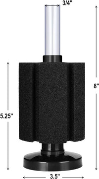 AQUANEAT Aquarium Bio Sponge Filter Breeding Fry Betta Shrimp Nano - M Large up to 50Gal - image 2