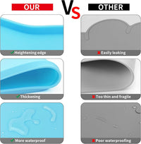 Silicone Pet Placemat for Dogs and Cats - 23.4"L x 15.7"W / Sky Blue - image 4