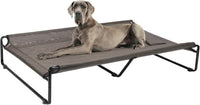 Veehoo Outdoor Elevated Dog Bed - Brown / 59.0"L x 35.0"W x 10.6"Th