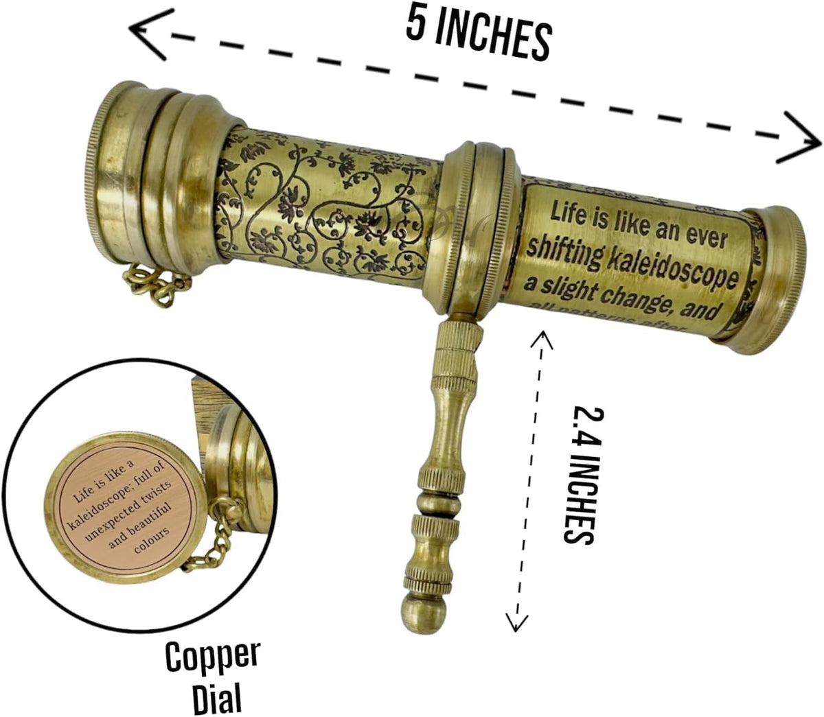 MAH Handcrafted Brass Kaleidoscope - Kaleidoscope – Wonder Edition 2 - image 2