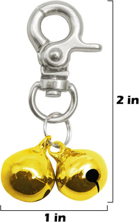 Cat Bell 2 Pack, Pet Collar Bells for Cats and Dogs - Gold / Small - image 2