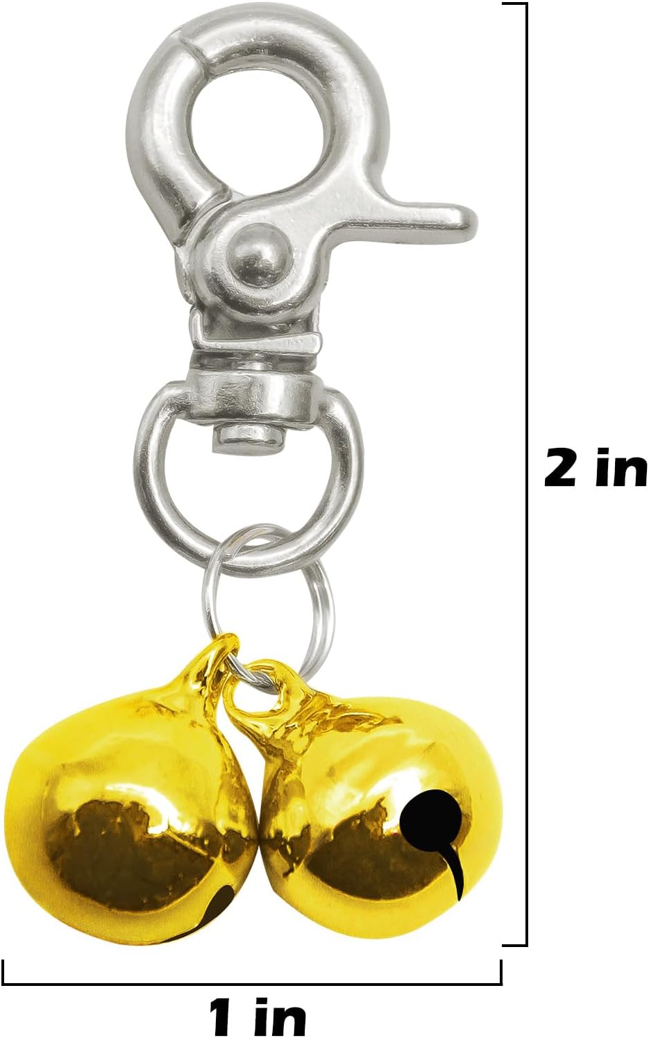 Cat Bell 2 Pack, Pet Collar Bells for Cats and Dogs - Gold / Small - image 2