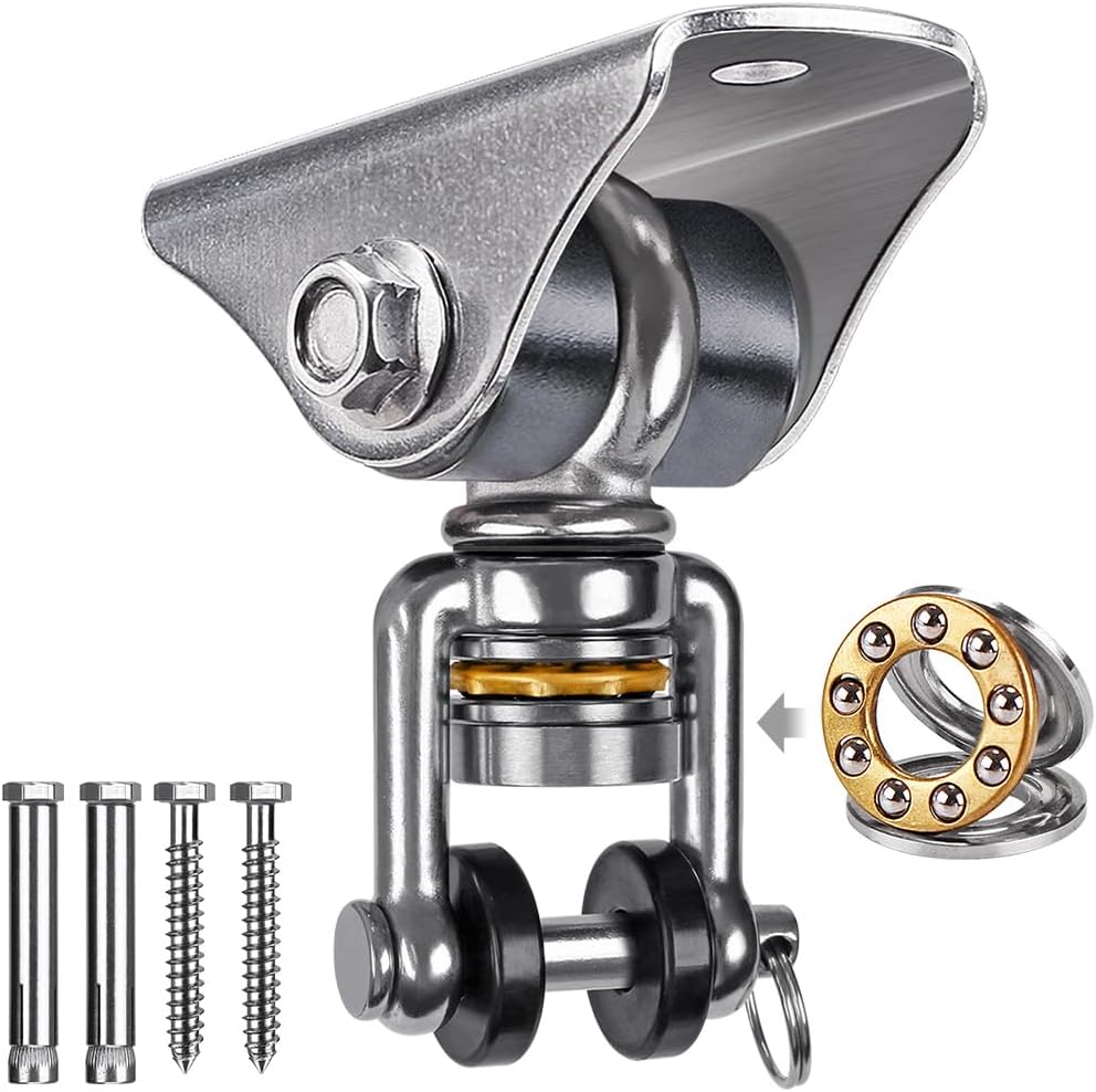 SELEWARE stainless steel swing hanger, heavy duty ceiling mount with swivel - view 7