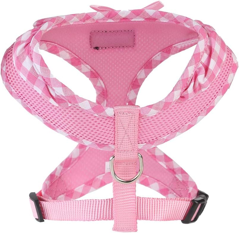 SuperBuddy Upgraded Soft Mesh Dog Harness - L (Neck Girth 15"; Chest Girth: 18.1"-24") / Adorable Pink - image 2