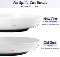No Spill Cat Bowls, Cat Food Bowl - Deeper-6 Pack - image 2
