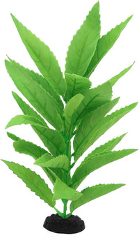 2-Pack 12 Inch Aquarium Silk Aquarium Plants, Artificial Plastic Plant for Small Tank, Goldfish, Fish Hides (Green A, 12 Inch)