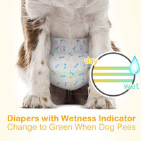 Dono Disposable Male Dog Diapers with Wetness Indicator - XS 56count - image 4