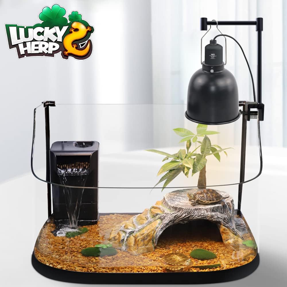 LUCKY HERP Aluminum 5.5inch Shallow Dome Reptile Light Fixture - Deep Dome Reptile Light Fixture / 5.5 inch Non-Adjustable - image 4