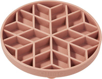 OHMO Slow Feeder Dog Bowl, 5.9" Lick Mat for Dogs, Tree of Life - Coral / Diamond-S(5.9")
