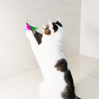 Cat Feather Toys Refills, 6 Pieces Handmade Da Bird Feathers Refill, Cat Wand Replacement Feather - D-8 PCS Feather Refills - image 4