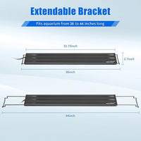 AQUANEAT LED Aquarium Light for 36 to 44 Inch Fish Tank, Auto On Off with Timer, Full Spectrum,Adjustable Brightness, Daylight Moonlight Mode, for Fresh Water Low-to-Mid Light Plants