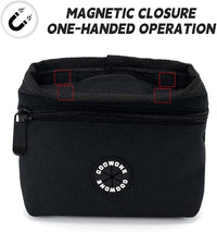 COOWONE Dog Treat Pouch with Pet Training Clicker, Detachable Dog Puppy Training Treat Bag, 900D Oxford Cloth Magnetic Closure Small Dog Poop Bag Holder for Travel or Outdoor Use