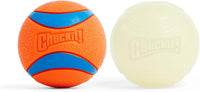 Chuckit! Max Glowin the Dark Bouncy Ball for Dogs, Large 3in - Large / Pack of 2