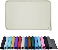 Reopet Silicone Pet Feeding Mat - Beige / 24" x 16"