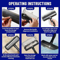 Skyana Pet Hair Roller Brush, Reusable Fur Removal Tool,Self-Cleaning Lint Roller for Dogs and Cats.Hair Removal for Fourniture,Couch,Carpet,Clothing,and Bedding (Black)