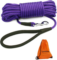 Check Cord Dog Leash Long Lead Obedience Recall Training Tracking - Purple / 3/8 inch * 30foot
