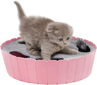Pawaboo Interactive Cat Toy with Running Mouse - P-Pink