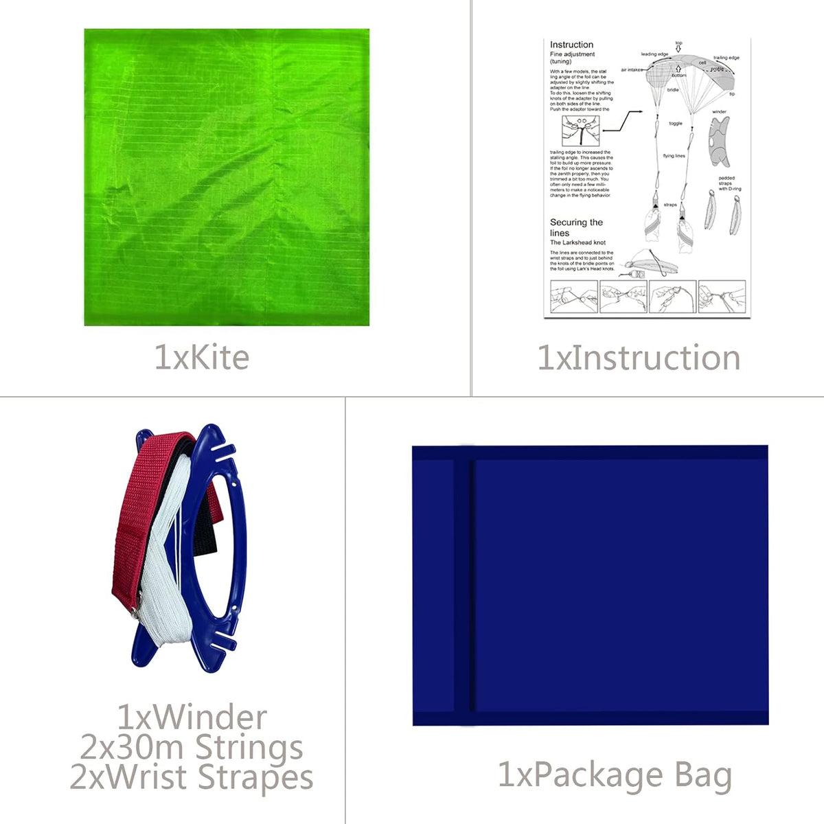 Hengda Kite 2.5m dual line soft parafoil stunt kite for adults and kids - view 5