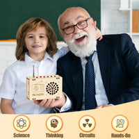 ANNISOKA DIY wooden radio STEM kit for kids with antenna - view 2