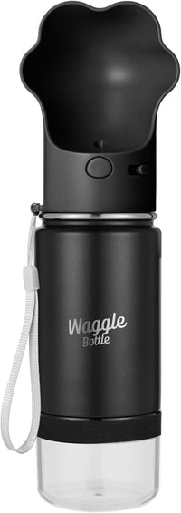 Stainless Steel Dog Travel Water Bottle - Black