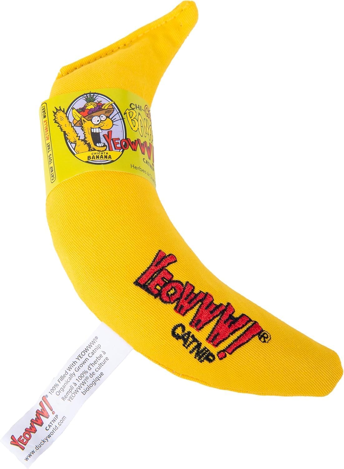 Yeowww! 100% Organic Catnip Toy, Yellow Banana 3 Pack – Essentials for Cats - image 2