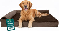 Furhaven Orthopedic Dog Bed for Large Dogs w/ Removable Bolsters - Jumbo / Sable Brown