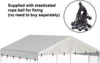 Outdoor Dog Kennel Cover 10'W x 10'L Replacement Covers - Beige / 10'W x 10'L x 1.8'H - image 3