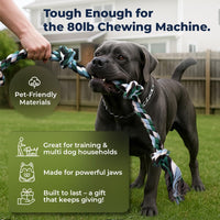 Pacific Pups Products Giant Dog Rope Toy - Green / 1 Pack - image 4