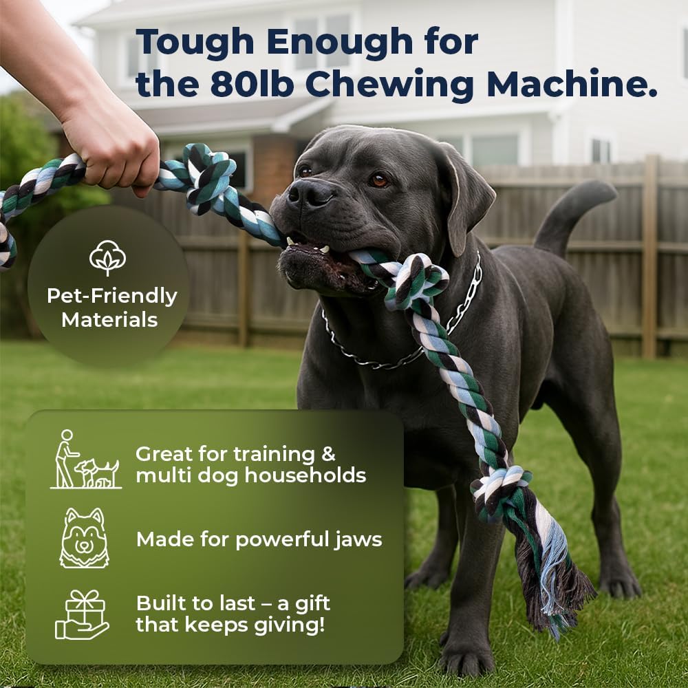 Pacific Pups Products Giant Dog Rope Toy - Green / 1 Pack - image 4