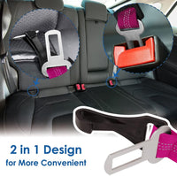 SlowTon Dog Car Seat Belt - Fluorescence Pink / 27.5in - 1 pack - image 4