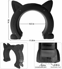 Fhiny Cat Door Interior Door - XL: 8.5" dia / Black - image 3
