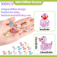 DULEFUN 150 mini resin animal and duck figurines in bright colors - view 23