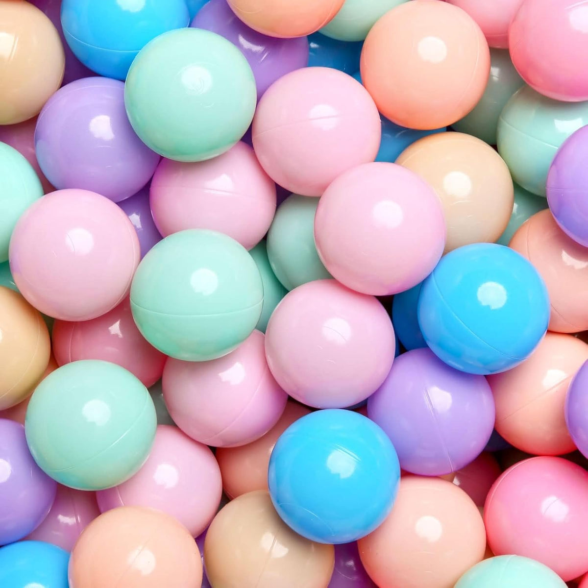 GOGOSO Ball Pits Balls for Toddlers Pack of 50 100 200 Plastics Shape - C / 100 balls