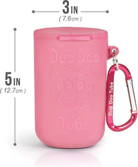 Dog Doo Tube Filled Dog Waste Bag Holders - Reusable Dog Poop Bag Tubes Designed to Keep in Odors and Germs
