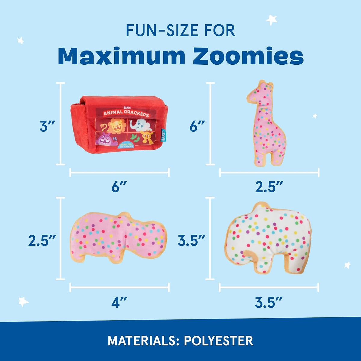 BarkBox Barker's Dozen Donuts 4-in-1 Interactive Plush Dog Toy – Essentials for Dogs - Animal Squeakers Snacks - image 2