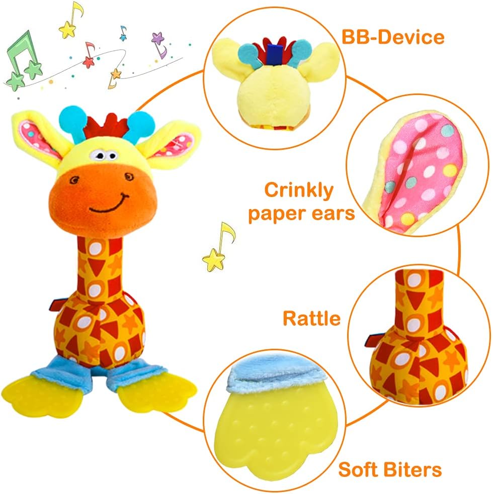 Baby Soft Rattles Shaker, Infant Developmental Hand Grip Baby Toys, Baby Sensory Learning Toys - image 3
