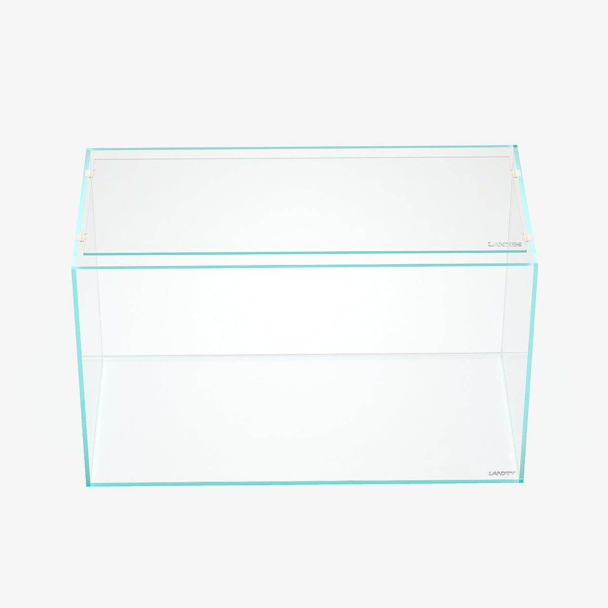 LANDEN Glass Aquarium Lid with Clips for 30x30cm 6.6 Gallon Rimless - Glass Lid / 580x230mm (1 pc) - image 4