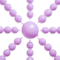 PartyWoo 100 white 6 inch linking balloons for garlands and arches - view 7