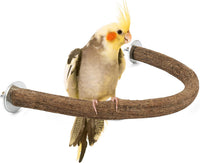 Natural Wood Bird Perch, U-Shaped Bird Perch for Cage – Essentials for Birds - 1 Pcs L U Perch