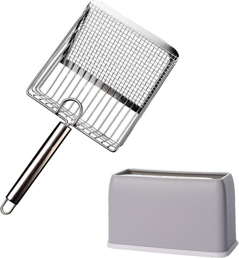 Cat Litter Scoop, Metal Scooper, Deep Shovel, Ergonomic Handle