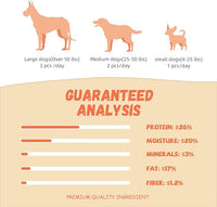 Dog Treats Chicken Wrapped Banana Slices with 1% Taurine, Healthy Training Snacks Rich in Natural Fiber, Rawhide-Free Grain-Free Soft Chews for Small Medium Dogs, 10.6oz