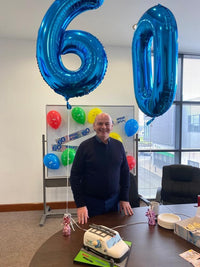Blue Number 3 Balloon 40 Inch, 3 Balloon Number - Metallic Blue / Number 13 - image 3