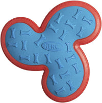 Hero Outer Armor, Fetch Ring Dog Toy, Floats & Squeaks, Blue – Essentials for Dogs - Propeller - Blue
