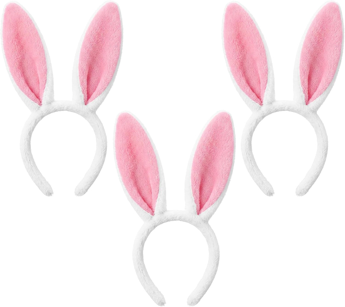 WILLBOND 3-pack plush cow ears headbands with horns for costumes - view 5