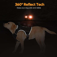 Heavy-Duty Tactical Dog Harness for Large Dogs, No Pull Adjustable Reflective Pet Vest with Molle System, K9 Military-Grade Control for Service Training, Outdoor & 10+ Breeds, Black, Medium