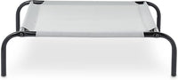 Amazon Basics Cooling Breathable Elevated Dog Bed with Metal Frame for Large Dogs, 51 x 31 x 8 Inch, Grey