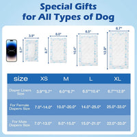 Disposable Dog Diaper Liners Booster Pads for Male & Female Dogs - S/M-160Count - image 2