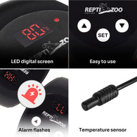REPTI ZOO Reptile Light Fixture with Dimming Thermostat - 5.5 Inch - image 4