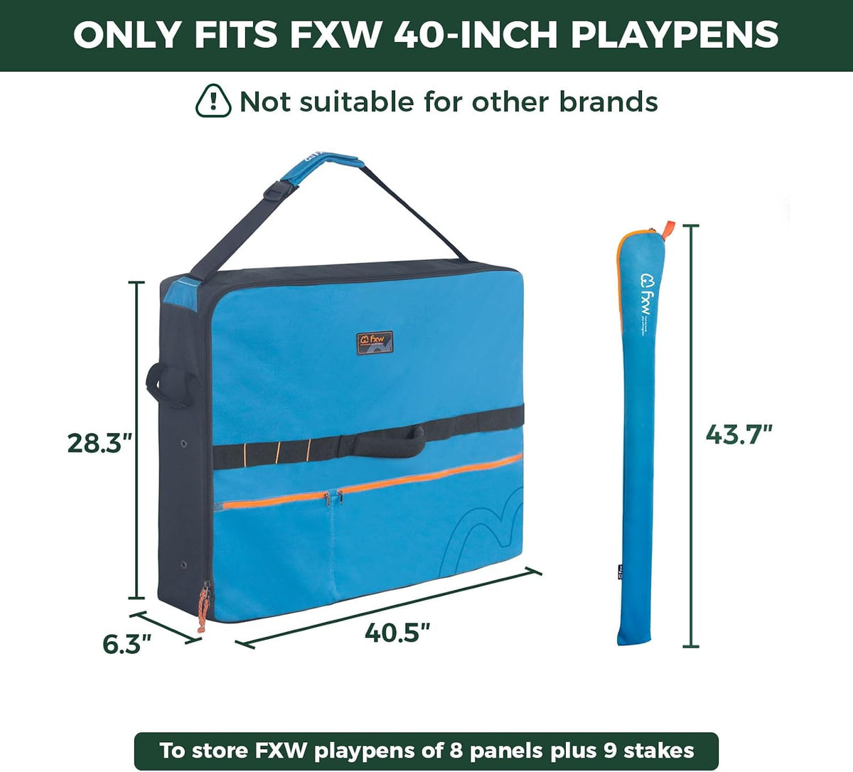 FXW Dog Playpen Storage Bag, Designed for RV Trips - Blue / 40 inch(1 Pack) - image 2