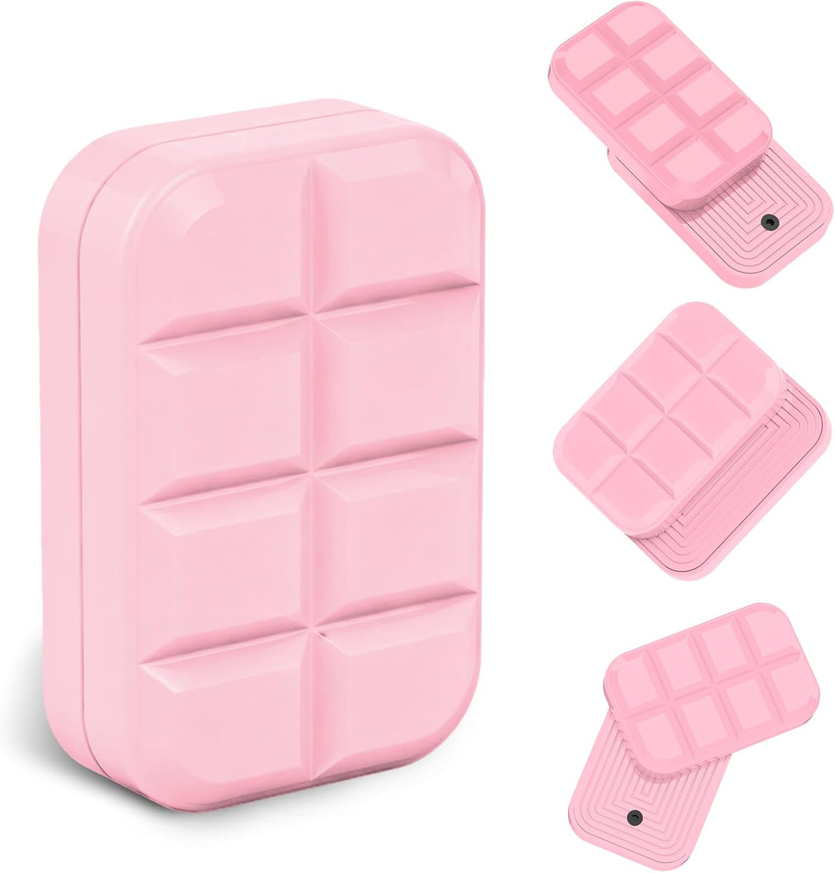 Fidget Toys Adults Magnetic Desk Toy Metal Fidgets Slider - Chocolate Pink